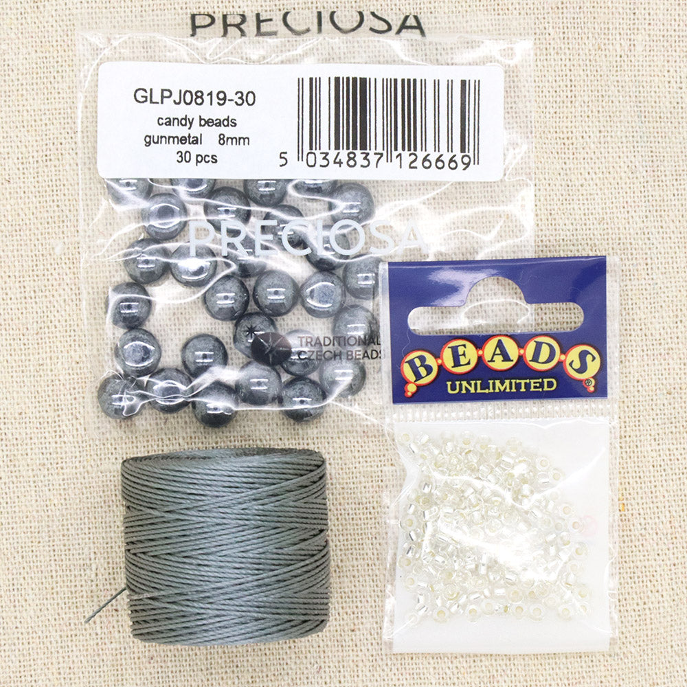 Andromeda`s Dream Grey Macrame Bracelet Bundle