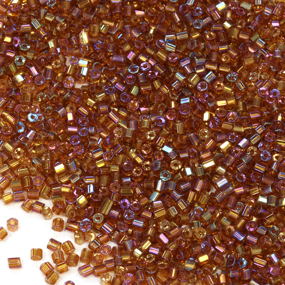 Rainbow Czech Topaz Glass 2 Cut Seed 10/0 - Pack of 50g