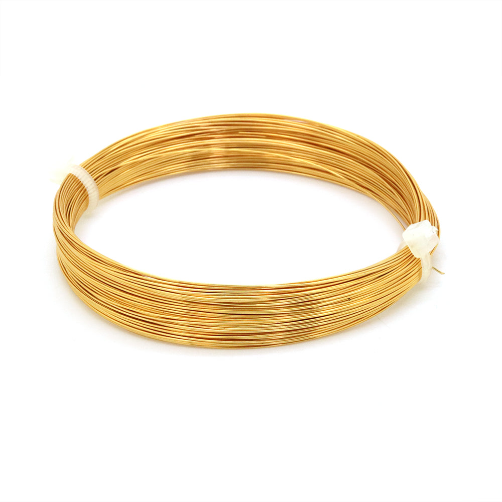 Gilt Coloured Copper Wire 0.4mm-Pack of 20m