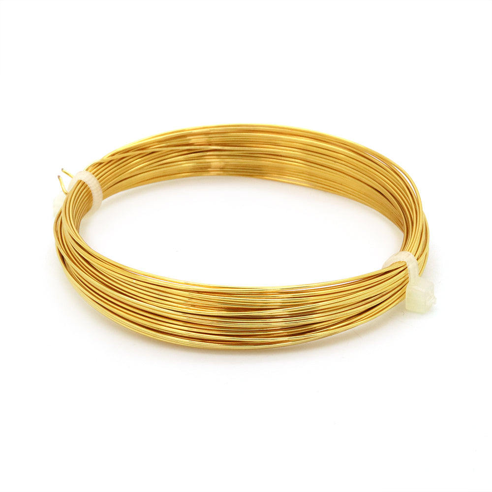 Gilt Coloured Copper Wire 0.6mm - Pack of 10m