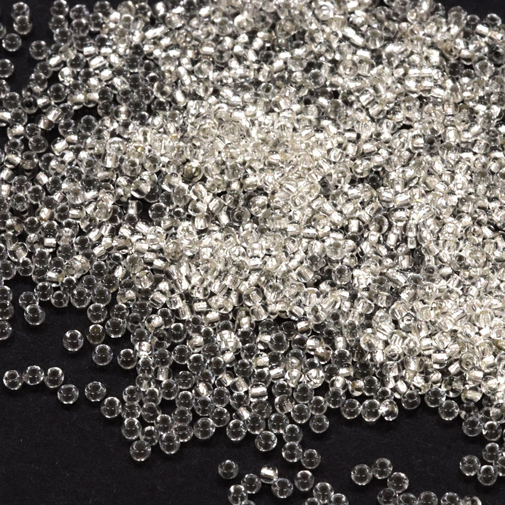 Preciosa Silver Lined Silver Size 15 Seed Beads - Pack of 10g