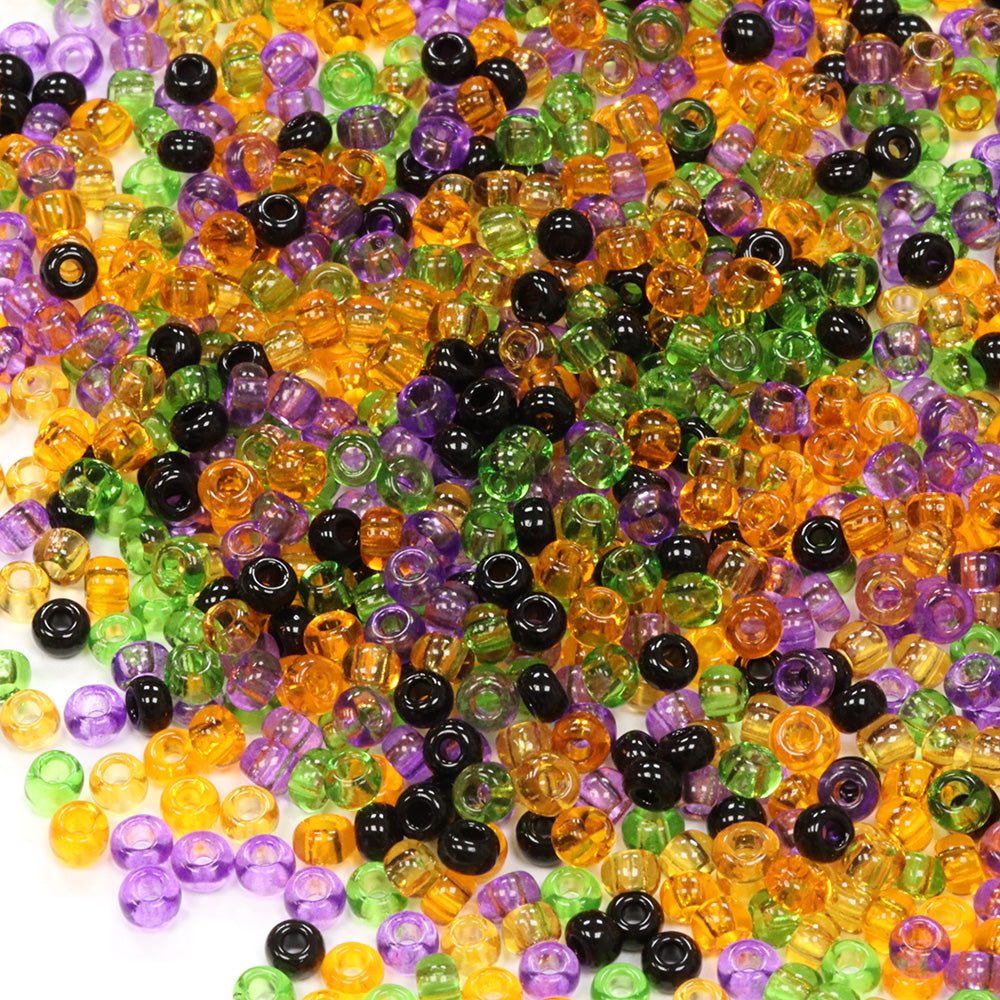 Seed Bead Halloween Mix 8/0 - Pack of 50g