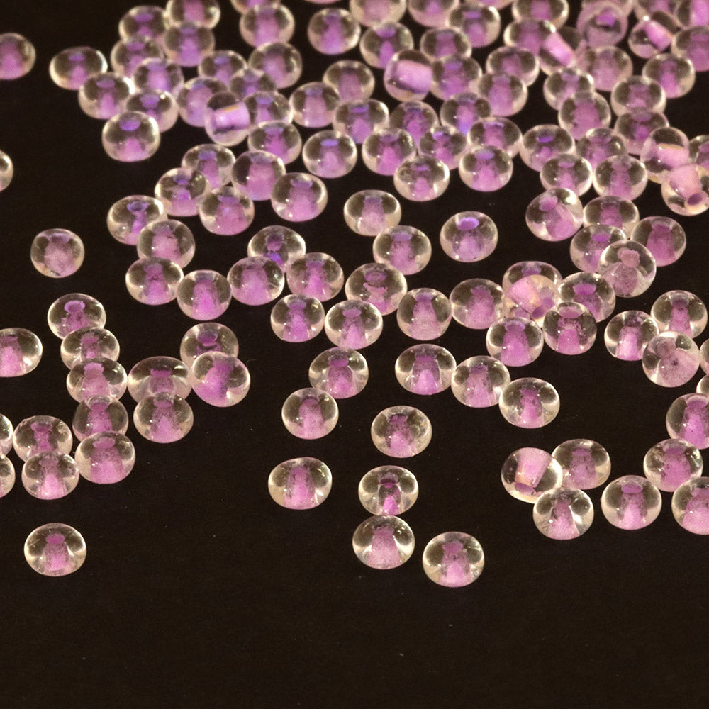 Glow in the Dark Seed Beads 3mm Purple - Pack of 220