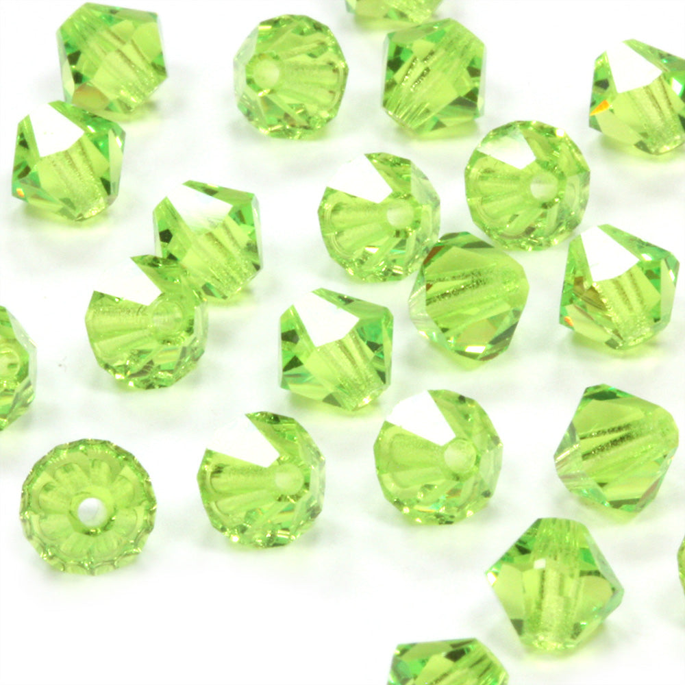 Preciosa Limecicle Bicone 6mm - Pack of 12