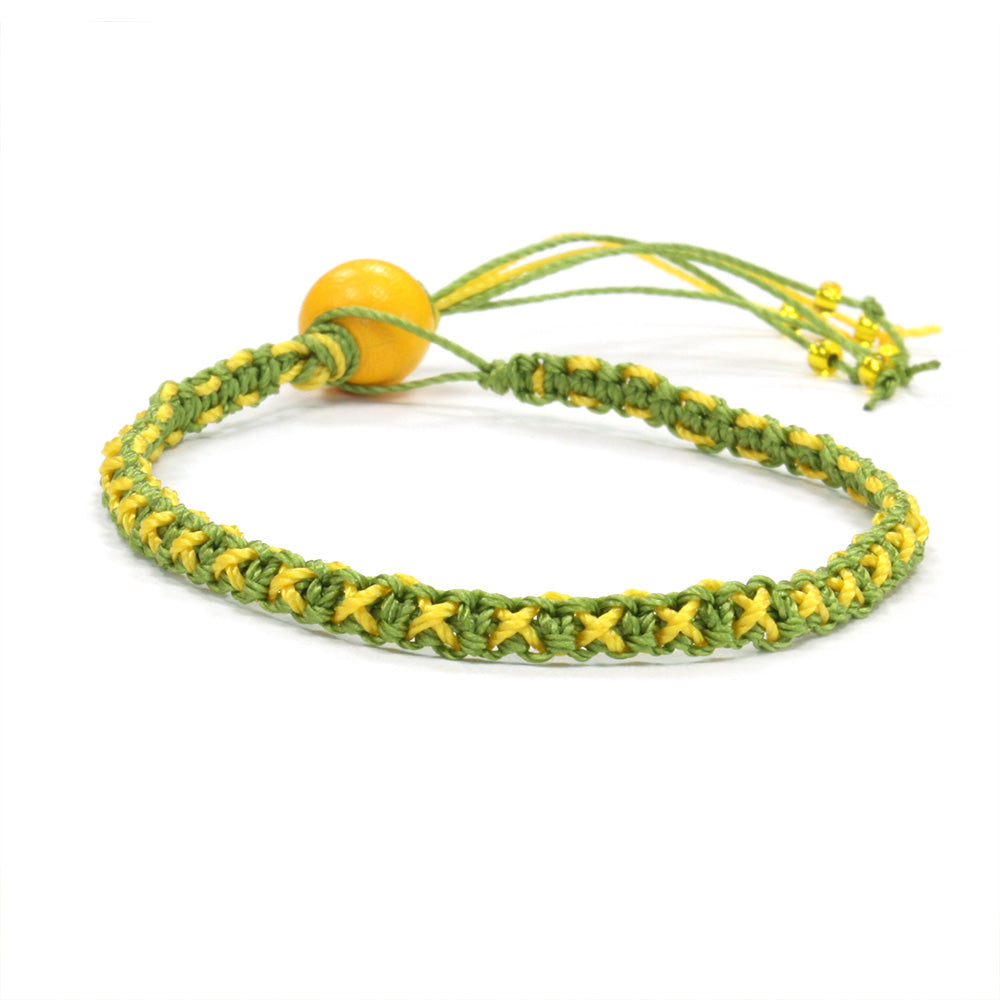 Hugs and Kisses Macrame Bracelet Kit Green