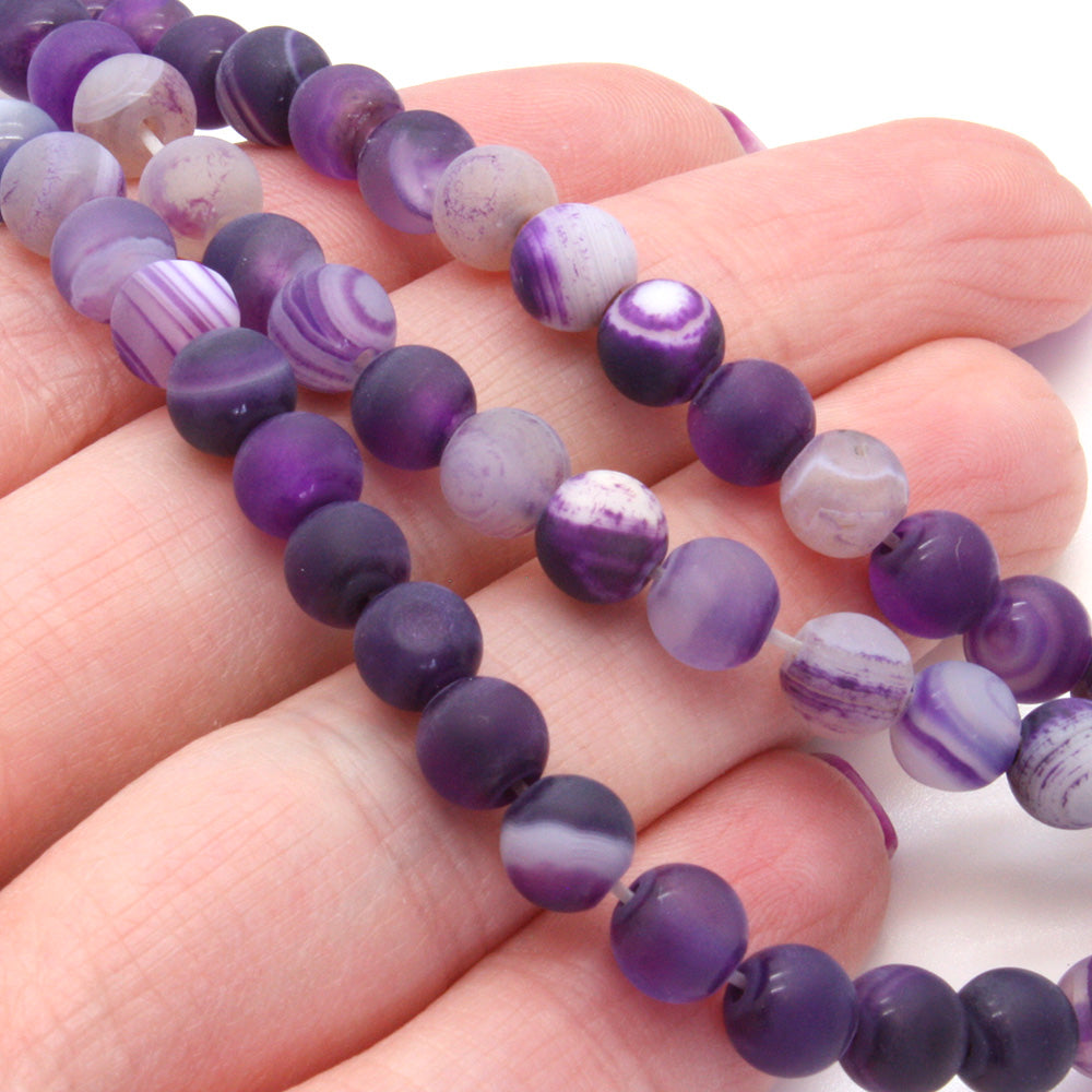 Purple banded agate new arrivals