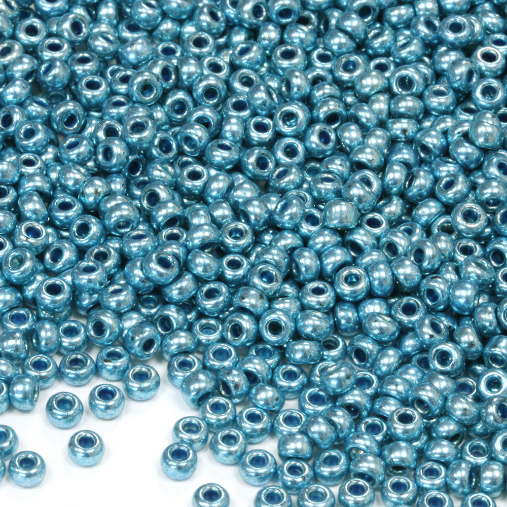 Czech Glass Seed Beads Size 8/0 Teal Rocailles